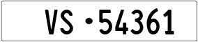 Trailer License Plate